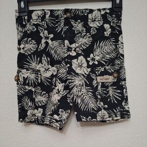 Carter's Black and White Tropical Print Shorts